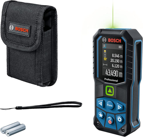 Bosch Professional Laser Measure GLM 50-25 G (Green Laser, up to 50m Range) – IP65, ±1.5 mm Accuracy